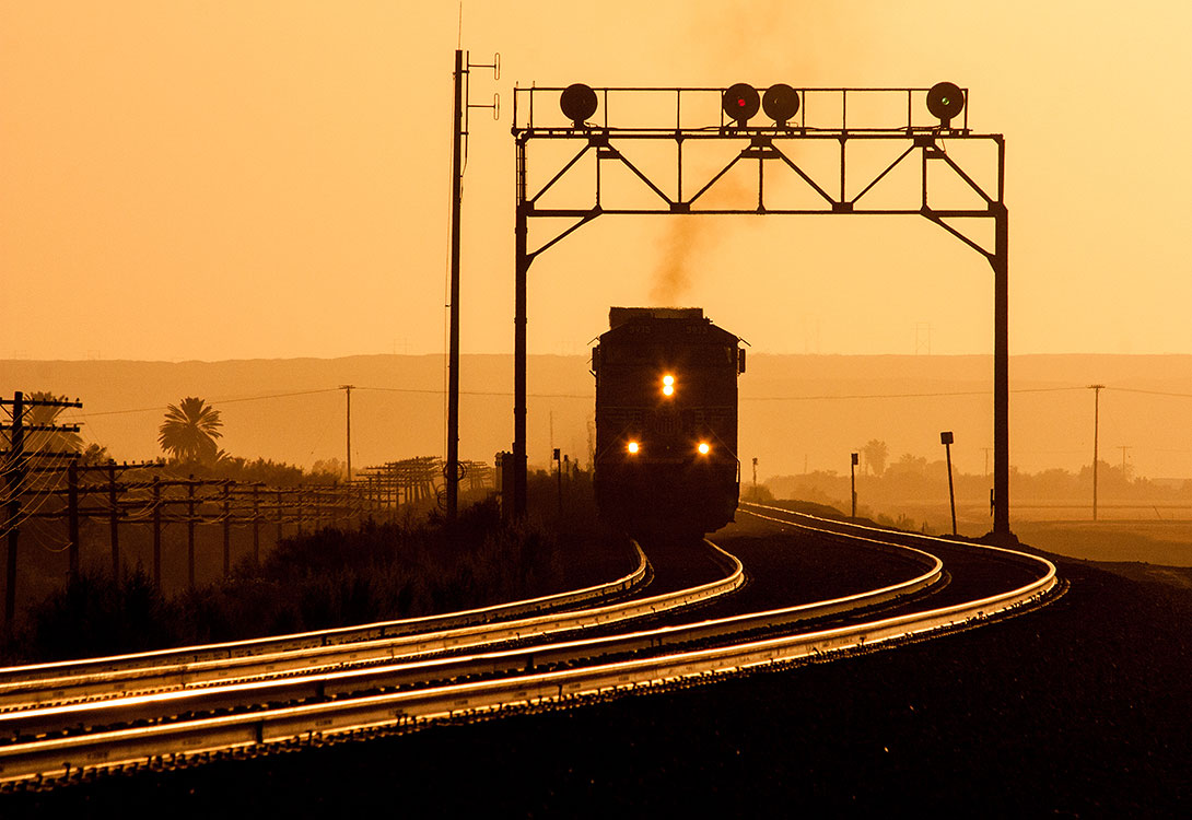 Eastbound under signals - Yuma, Arizona