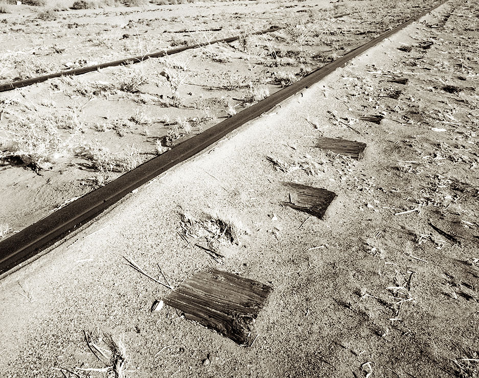 Tracks, ties, sand - Yuma, Arizona